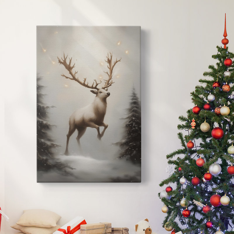 Art des Fêtes de Noël - Toile tendue avec châssis - Série 2-CCCVXVII, H 27 po x l 18 po