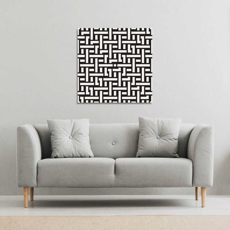 Woven Pattern Canvas Print by Andrew Lee - Wrapped Canvas Print, 90cm H x 90cm W x 4cm D