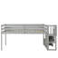 Lit mezzanine avec escalier, gris-745965265