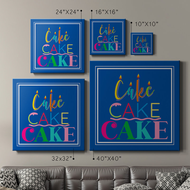 Cake Cake Cake-Premium Gallery Wrapped Canvas - Ready to Hang