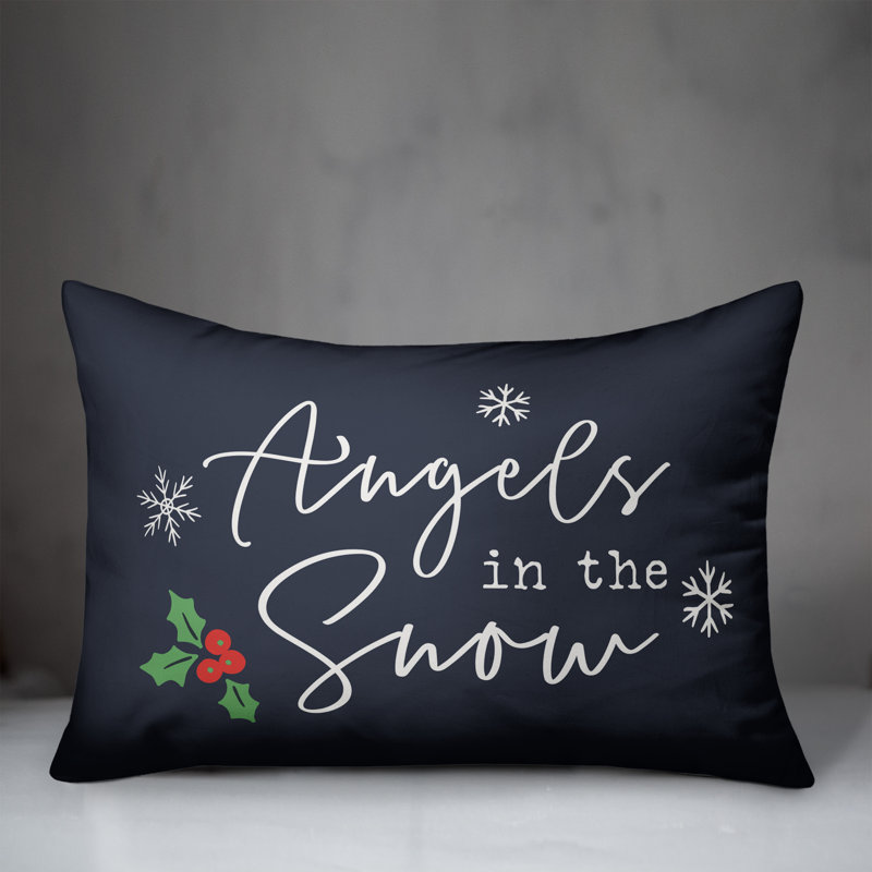  Coussin rectangulaire Angels in the Snow, Marine