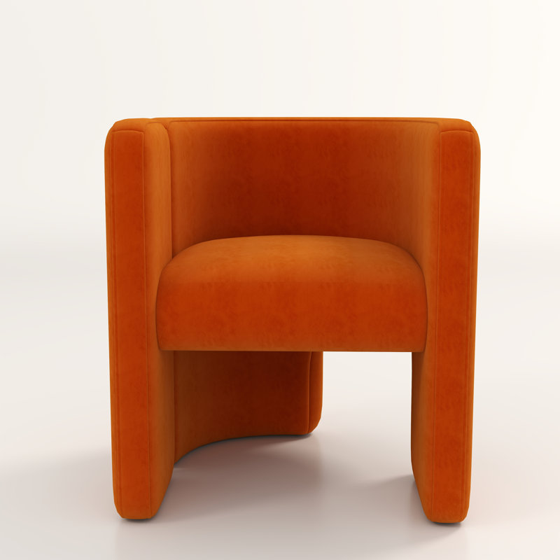 Beall Upholstered Armchair, Orange