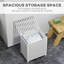 Panier à linge avec sac doublure amovible, panier à linge, blanc