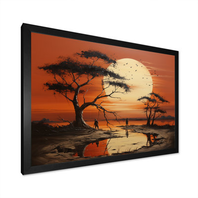 African Tribal Sunset I - African Tribal Wall Art