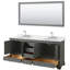 Ensemble de meuble-lavabo double 80 "avec miroir Deborah-40065842-61125958