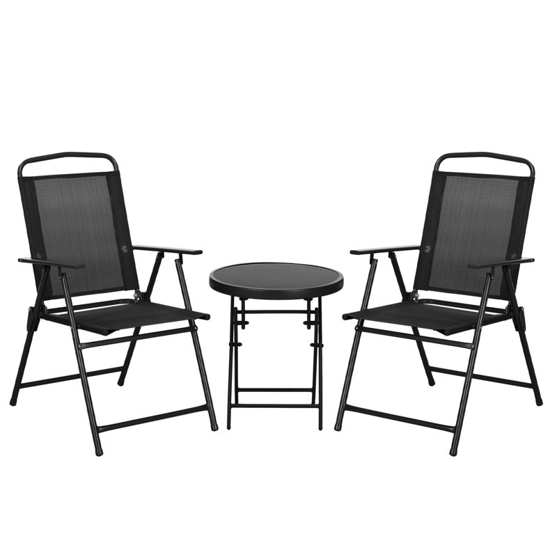 Round 3 - Piece 2 - Person 45Cm L Outdoor Table Set