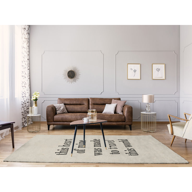 Tapis en poly citation "travel travel love quot", Rectangle 5 pi x 7 pi