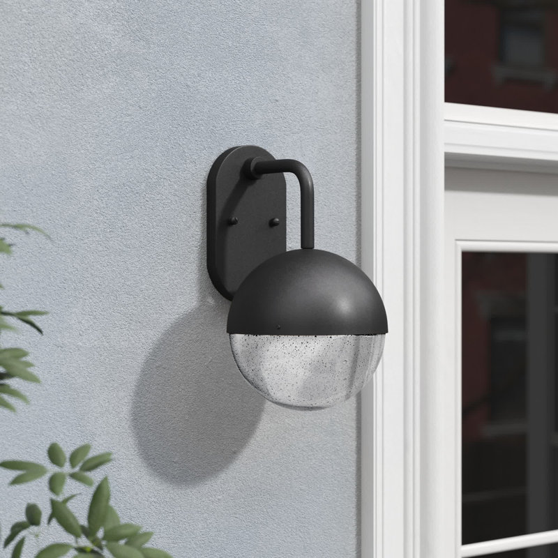 Seeber LED Wall Light, Clear Seeded, 13.5'' H X 8'' W X 8.5'' D