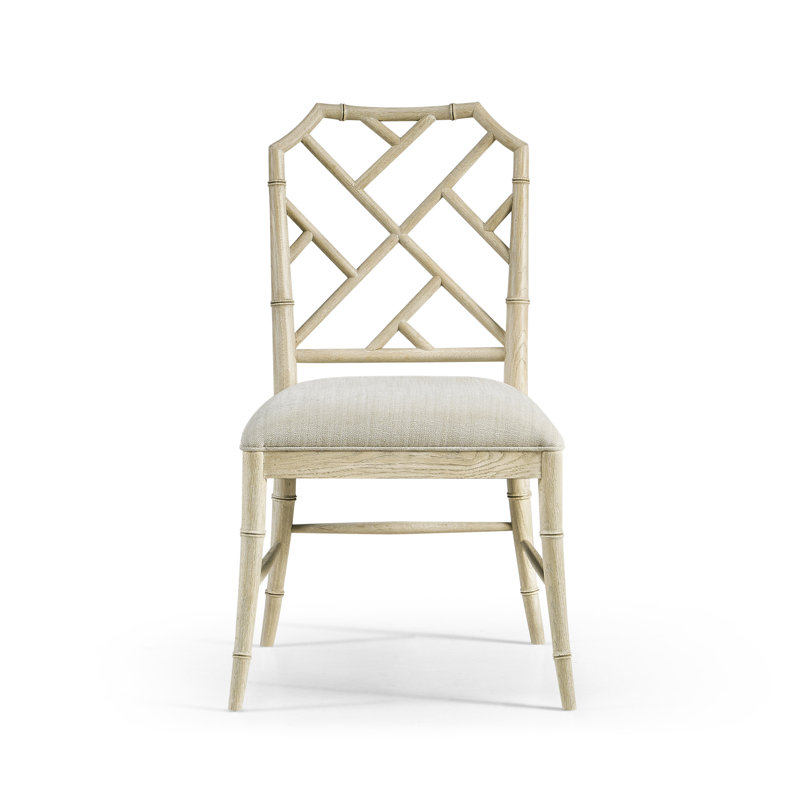 Saros Upholstered Dining Chair, Stripped Oak
