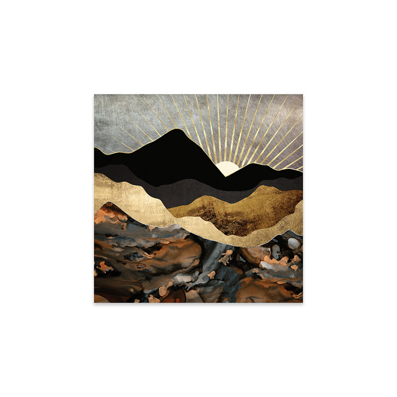 Cuivre et montagnes dorées - impression