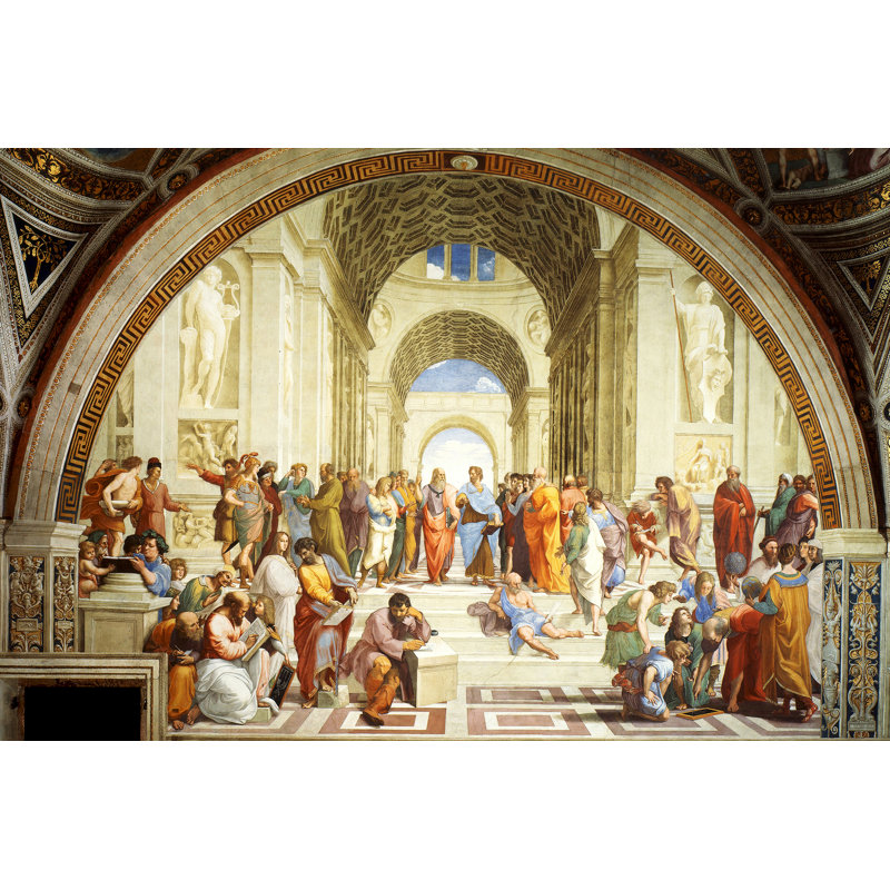 «The School of Athens», reproduction d'art sur toile, H 16 po x l 20 po