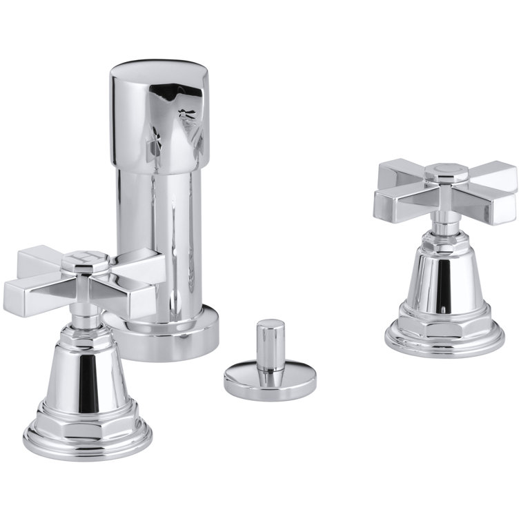 Pinstripe® Pure Vertical Spray Bidet Faucet with Cross Handles