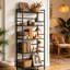 133 cm H x 42 cm W Solid Wood Bookcase