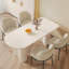 Ensemble de table de salle à manger rectangulaire moderne 55,11 "avec 4 chaises pour la cuisine, le bar et le salon Pearlena-609998222-629389925