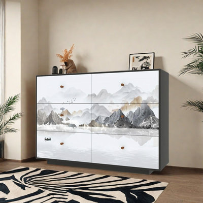 47.2in Storage Cabinet Sideboard Buffet