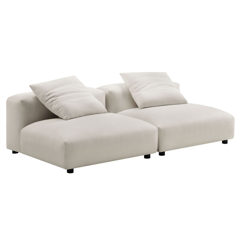 Canapé modulaire en tissu 2 pièces Solace, Salée
