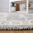 Etheredge Southwestern Handmade Tufted Cotton/Wool Gray/Ivory Area Rug-1963980993