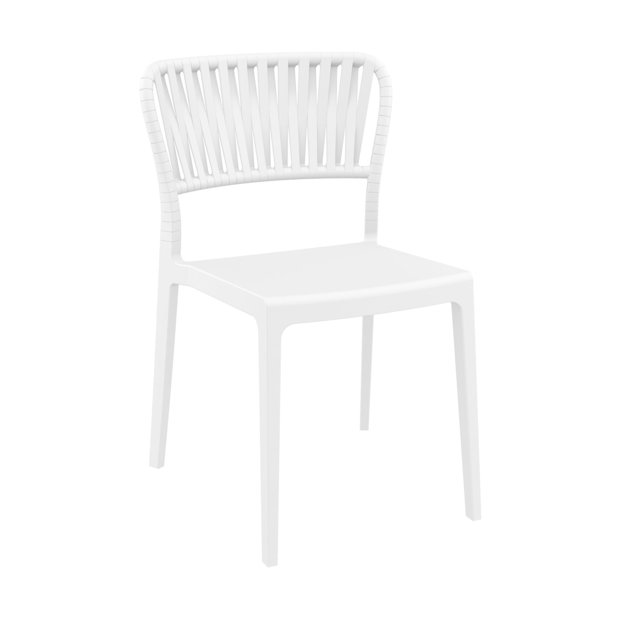 Newport Outdoor Stacking Dining Armchair, White