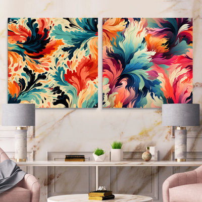 Dagnis - Abstract Acrylic Wall Art Glass Set Of 2
