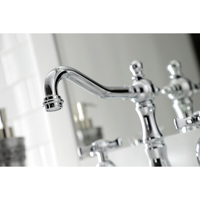 Robinet de salle de bain espacé Kingston, Chrome poli