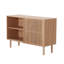 Buffet moderne avec 4 armoires, armoire de rangement, meuble télé, conception anti-basculement et grand comptoir