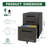 3-Drawer Mobile File Cabinet with Lock, All-Steel Office Storage in Black-531246905