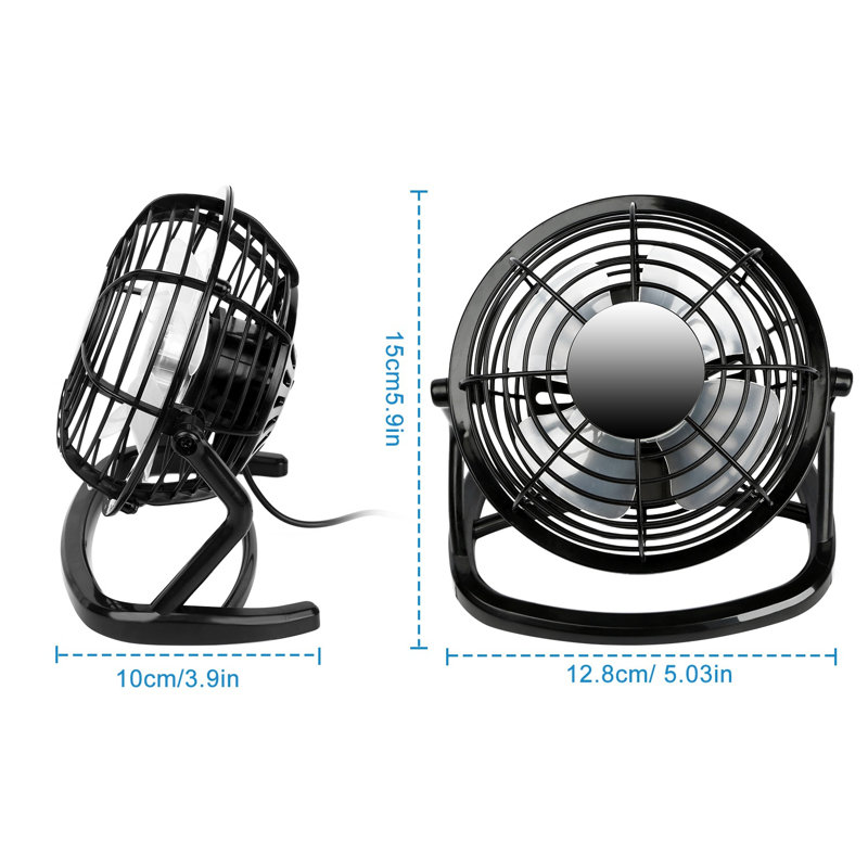 Personal USB Fan, Noir