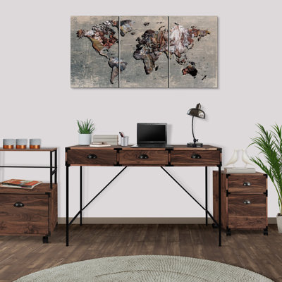 Zymeria Piece Writing Desk Office Set