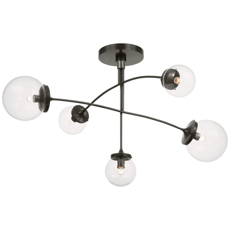 Prescott 5 - Light Chandelier, Clear