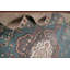 Tapis bleu délavé traditionnel 10 x 12