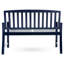Banc en bois bleu marine pour la décoration intérieure et extérieure gracieuse-1544994987