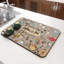 Accessoires de tapis de café pour comptoir Super absorbant anti-dérapant en silicone Tapis de séchage de vaisselle Comptoir de cuisine Tapis de drainage