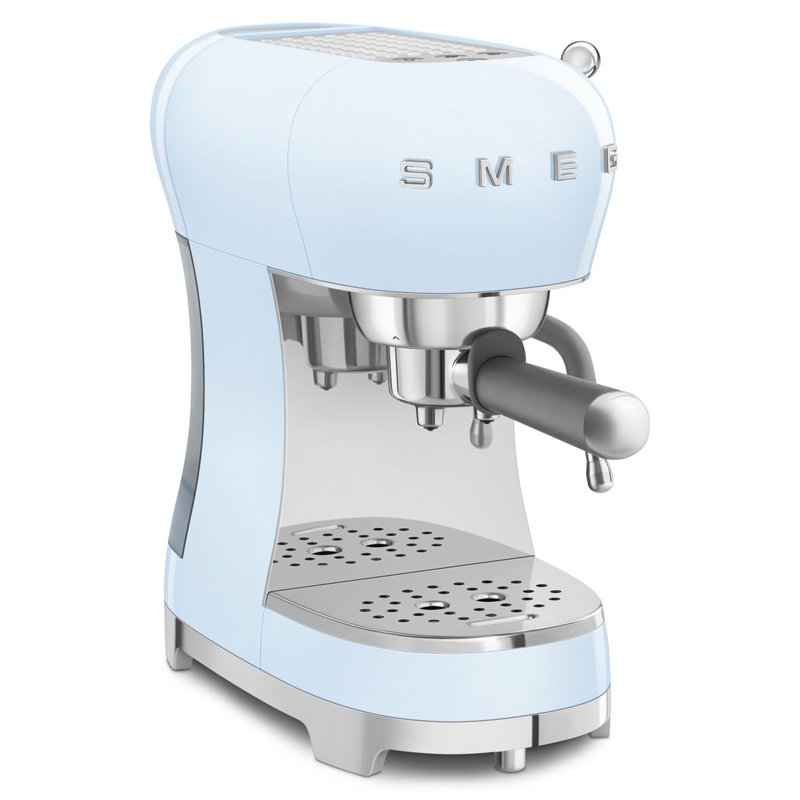 Manual Espresso Machine, Pastel Blue