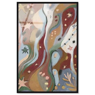 Modern Folk II High-Gloss Frameless Acrylic Glass Wall Art Abstract Print by Oliver Gal, Ready to Hang, 10 x 15