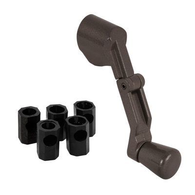 Casement Folding Crank Handle, Die Cast Zinc (Single Pack)