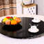 3/8 po d'épaisseur, 35,4 po, ronde, peinture noire, table en verre trempé-121071814-121071816