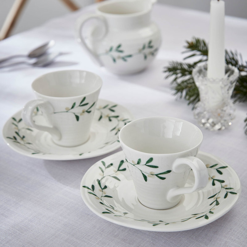 Sophie Conran, Mistletoe - Expresso Cups & Saucers