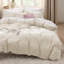 Literie Housse de couette seulement - Literie toute douce prélavée toutes saisons, avec fermeture à glissière, lin, édredon non inclus-120766361-125427917