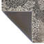 Tapis décoratif beige à motif de lignes à motif traditionnel beige et gris-1953515640