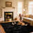 Soft black shag area rug-363783216