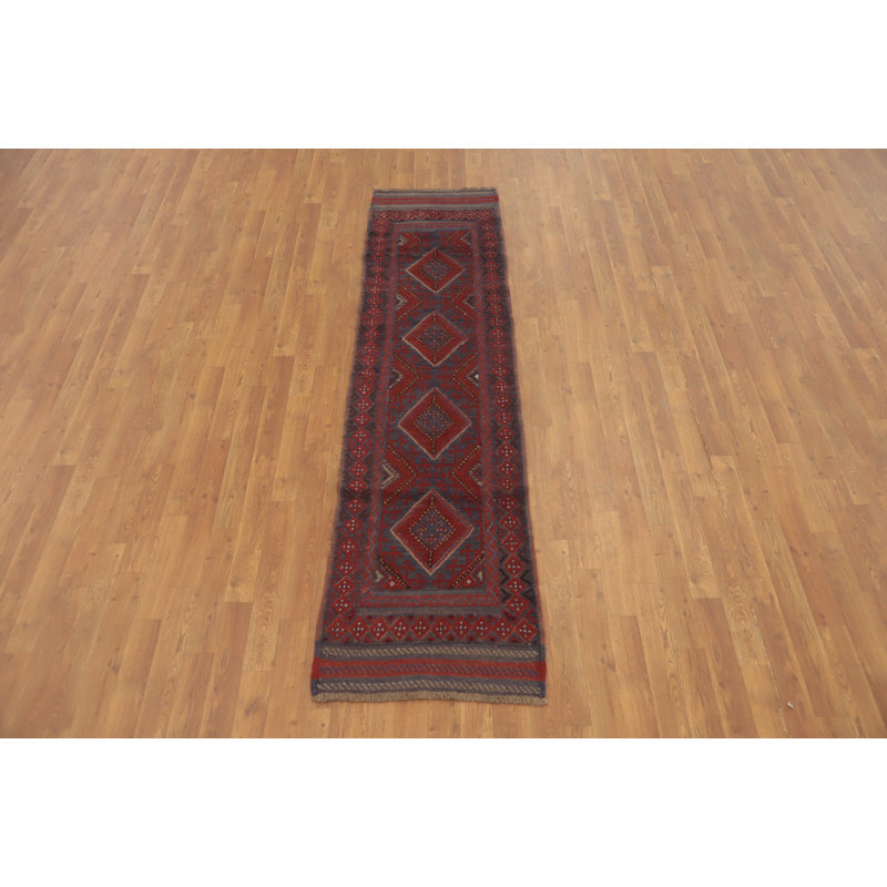 Tapis rouge et bleu Tribal Traditional