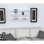Ensemble de tablettes murales modernes, blanc, 23,6 po x 0,8 po x 5,7 po | 100% panneau de particules enduit de mélamine, épaisseur: 0,7 pouce | Solution de rangement polyvalente, conception murale, parfaite pour la décoration intérieure et l'organisation