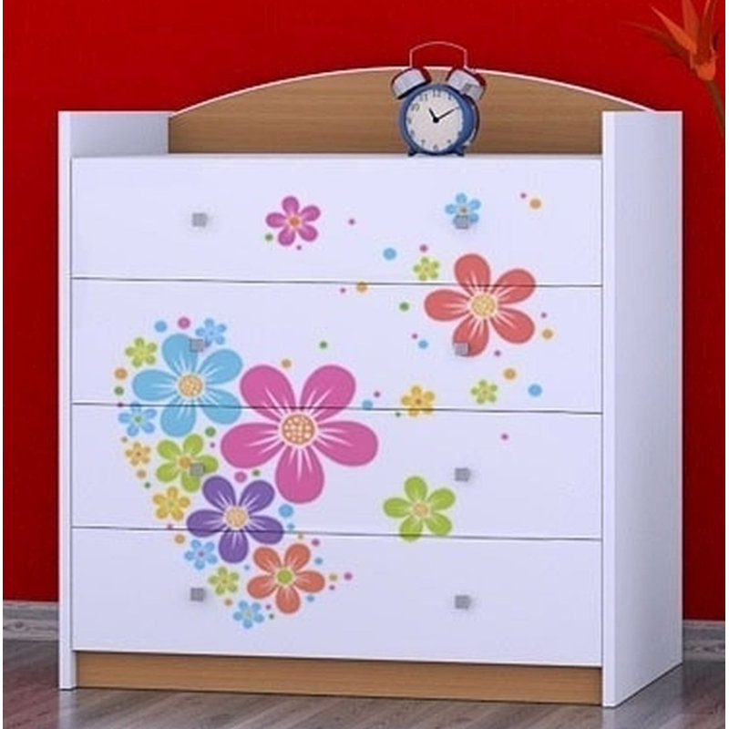 Melia Kids 4 - Drawer Chest, Beech