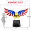 Aigle à tête blanche gonflable patriotique avec lumières DEL 8,5 pi GOOSH