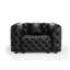 Canapé simple Chesterfield 48,4 po en similicuir moderne avec très grand coussin-1928528893