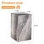 Modern 19.6 Inch Tall Faux Stone or Wood Pedestal Side Table Fully Assembled Accent Stand-1675563279-1668312852