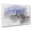 Evening Reflections Of Shanghai In Abstract - Wrapped Canvas Print-55316410