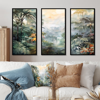 Tropical Wilderness Escape - Jungle, ensemble d'art sur toile