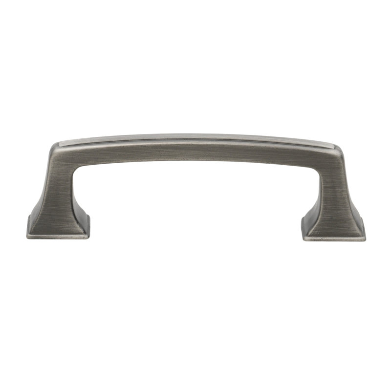 Deco Center to Center Arch Pull, Satin Pewter, 3"