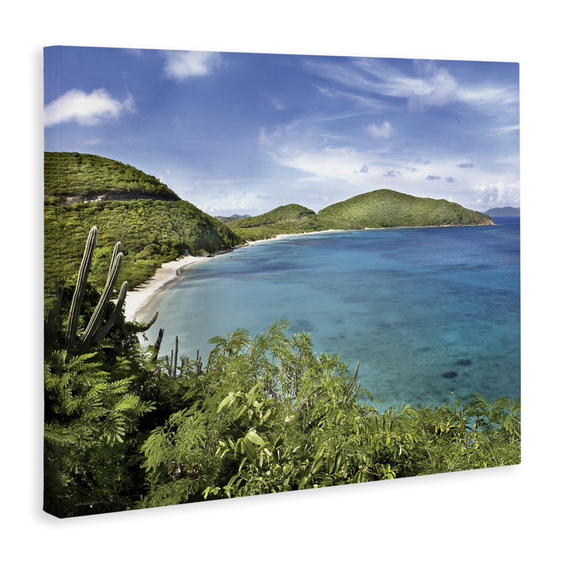 Caribbean Overlook Landscape Canvas, design by Seven Trees Design, 16" H x 20" W